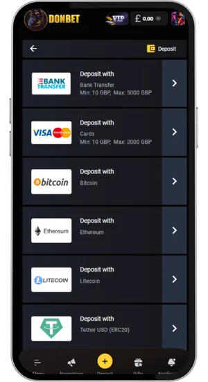 Deposit funds
